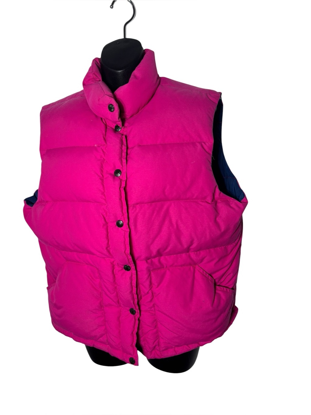 The north face women’s large bright fuschia down puffer vest outdoor‎